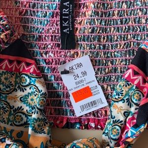 AKIRA Tops - colorful tie top AKIRA Tops - colorful tie top